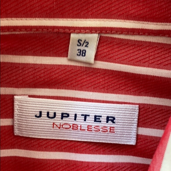MENS JUPITER NOBLESSE 100% COTTON LONG SLEEVE SHIRT SIZE SMALL MADE IN POLAND🇵🇱 - Picture 3 of 5